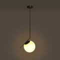 Crystal ball pendant light
