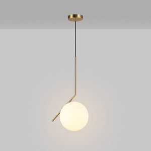 Lámpara colgante bola cristal "HERMI 220" - E27 - Ø 22cm