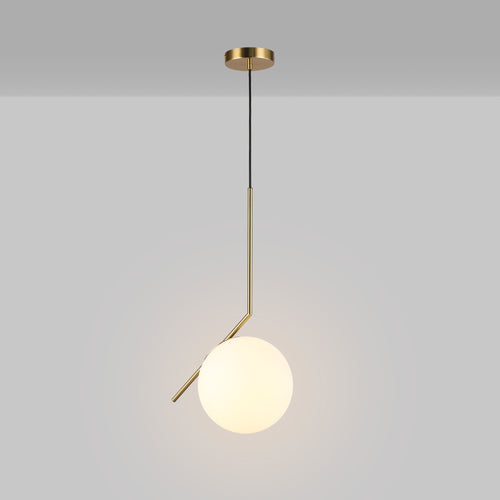 Crystal ball pendant light