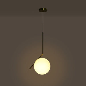 Lámpara colgante bola cristal "HERMI 220" - E27 - Ø 22cm (6)