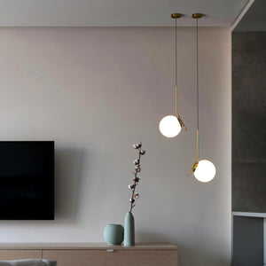 Lámpara colgante bola cristal "HERMI 220" - E27 - Ø 22cm (14)