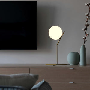 Lámpara de mesa bola cristal "NOLA" - E27 - Ø 25cm - Barcelona Led-Decoración
