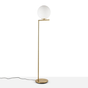 Lámpara de pie bola cristal "Anni 300" - E27 - Ø 30cm - Barcelona Led-Decoración