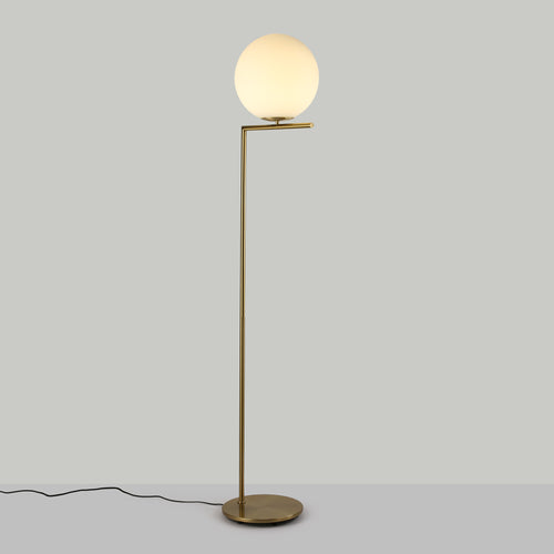 Lampada da terra sfera di vetro