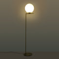Lampada da terra sfera di vetro