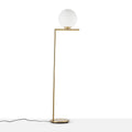 Lampada da terra sfera di vetro
