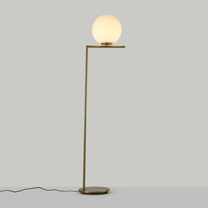 Lámpara de pie bola cristal "Anni 300" - E27 - Ø 30cm (7)