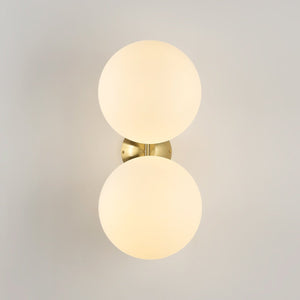 Aplique de pared doble bola cristal "VIC 220" - E27 - Ø 22cm - Barcelona Led-Decoración