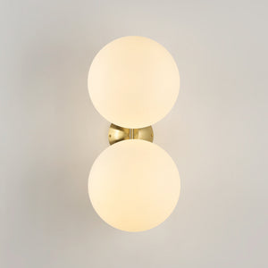 Aplique de pared doble bola cristal "VIC 220" - E27 - Ø 22cm (6)