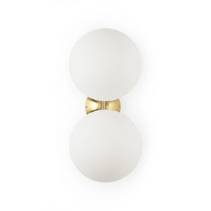 Aplique de pared doble bola cristal "VIC 220" - E27 - Ø 22cm (7)