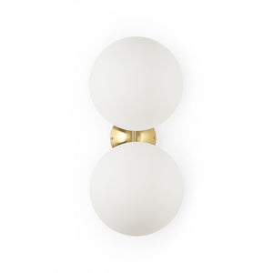 Aplique de pared doble bola cristal "VIC 220" - E27 - Ø 22cm (7)