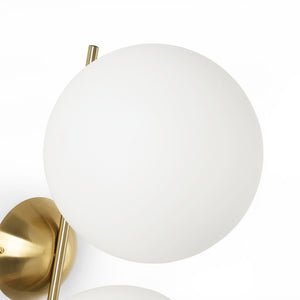 Aplique de pared doble bola cristal "VIC 220" - E27 - Ø 22cm (8)