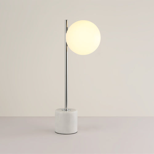 Crystal ball table lamp