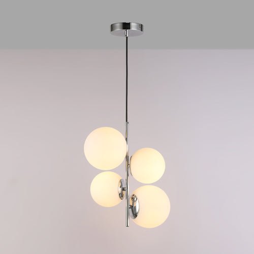 Crystal ball pendant light