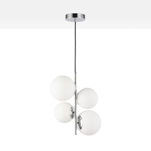 Lámpara colgante bola cristal "TANNA" - E27 - Ø 15cm (2)