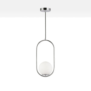 Lámpara colgante bola cristal "JOHN" - E27 - Ø 15cm (17)