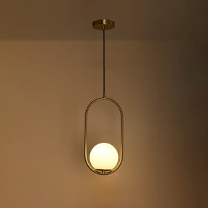 Lámpara colgante bola cristal "JOHN" - E27 - Ø 15cm (32)