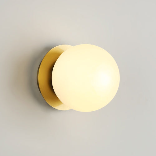 Crystal ball wall light