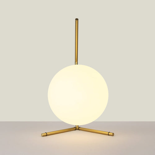 Crystal ball table lamp