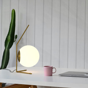 Lámpara de mesa bola cristal "OCTO 200" - E27 - Ø 22cm (13)