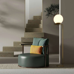 Lámpara de pie bola cristal "Anni 300" - E27 - Ø 30cm (15)