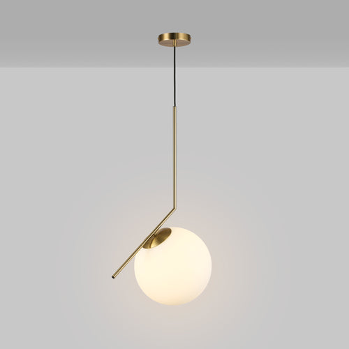Crystal ball pendant light