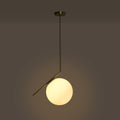 Crystal ball pendant light