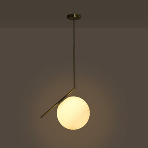 Lámpara colgante bola cristal "HERMI 280" - E27 - Ø 28cm (4)