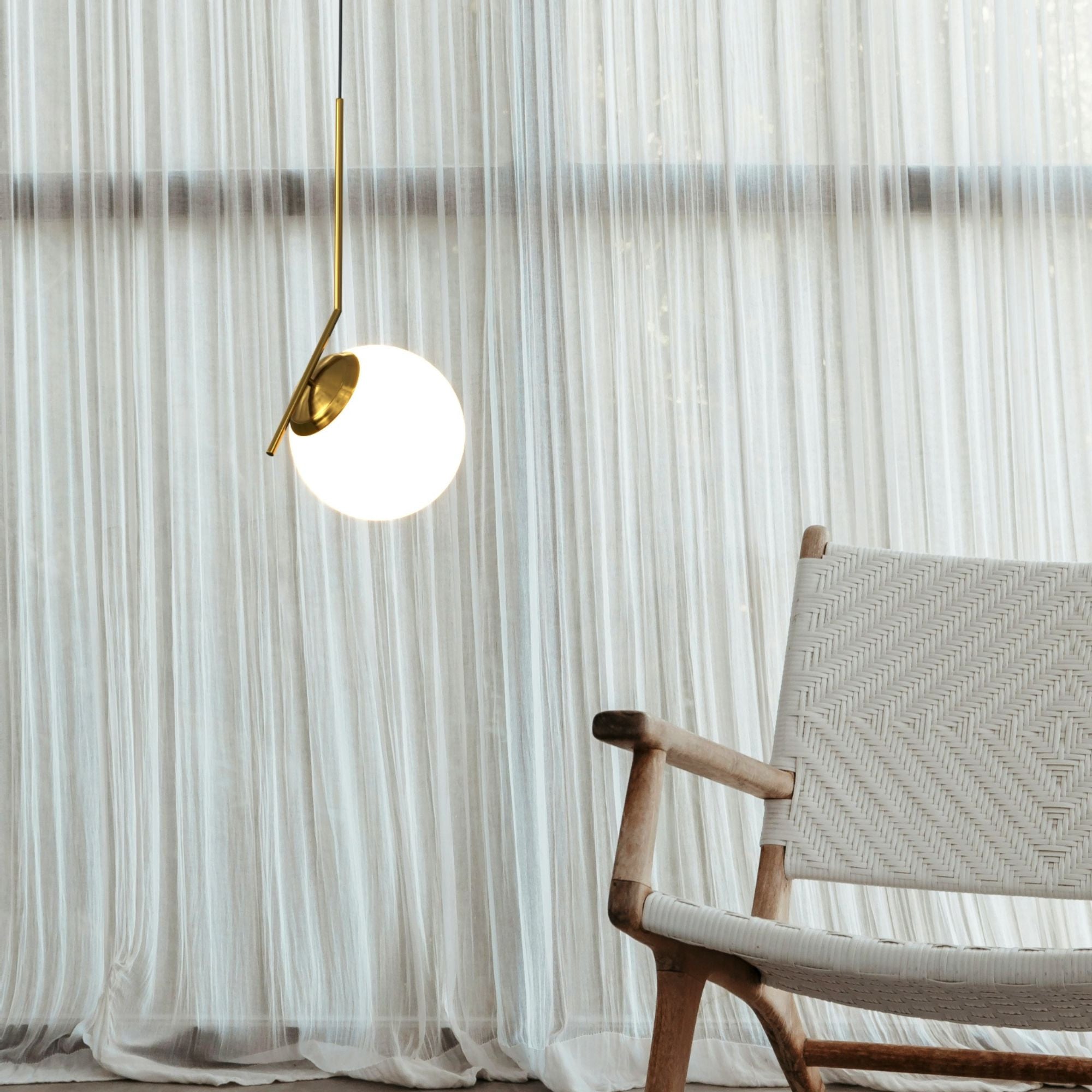 Lámpara colgante bola cristal "HERMI 280" - E27 - Ø 28cm (1)