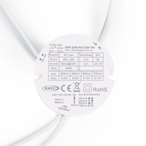 Driver regulable DALI DT6 monocolor - 220-240V - Salida 6-25V DC - 9W
