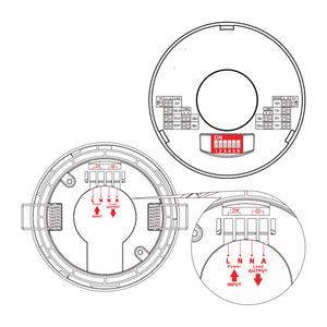 Sensor de movimiento por microondas 2 en 1 - Superficie/ empotrable - DIP Switch (4)