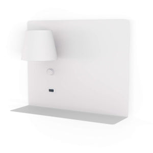Aplique de pared para lectura con puerto USB "BASKOP" - 6W - Izquierda - Barcelona Led-Decoración