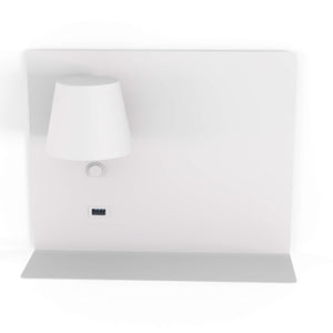 Aplique de pared para lectura con puerto USB "BASKOP" - 6W - Izquierda - Barcelona Led-Decoración