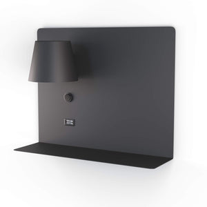 Aplique de pared para lectura con puerto USB "BASKOP" - 6W - Izquierda - Barcelona Led-Decoración