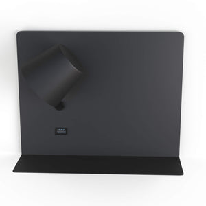 Aplique de pared para lectura con puerto USB "BASKOP" - 6W - Izquierda (25)