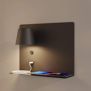 Aplique de pared para lectura con puerto USB "BASKOP" - 6W - Izquierda - Barcelona Led-Decoración