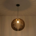 Wooden pendant light