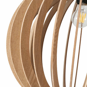 Lámpara colgante madera "BURMA" - Ø 45cm - E27 (14)