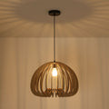 Lampe suspendue en bois