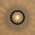 Wooden pendant light