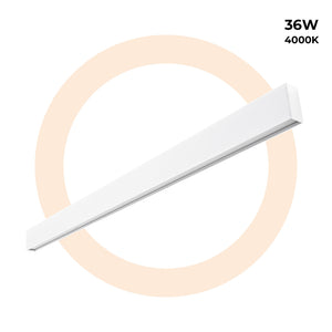 Luminaria lineal LED de suspensión / superficie 36W - Slim - 120cm - 2500lm (45)