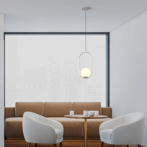 Lámpara colgante bola cristal "JOHN" - E27 - Ø 15cm (19)