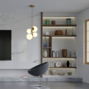 Lámpara colgante bola cristal "TANNA" - E27 - Ø 15cm - Barcelona Led-Decoración