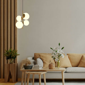 Lámpara colgante bola cristal "TANNA" - E27 - Ø 15cm (17)