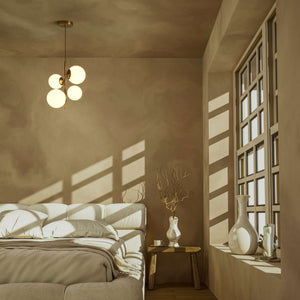 Lámpara colgante bola cristal "TANNA" - E27 - Ø 15cm (21)