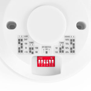 Sensor de movimiento por microondas - Superficie - DIP Switch - Techo/pared - Barcelona Led-