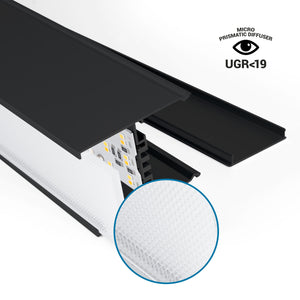 Luminaria lineal LED CCT - 60W - Suspensión / superficie - Potencia ajustable - 180cm (45)
