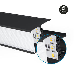 Luminaria lineal LED CCT - 60W - Suspensión / superficie - Potencia ajustable - 180cm (44)