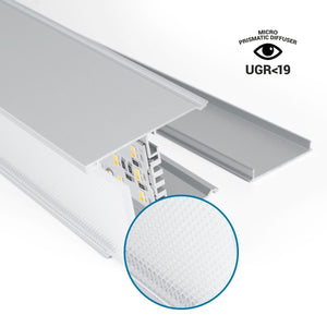 Luminaria lineal LED CCT - 40W - Suspensión / superficie - Potencia ajustable - 120cm (62)