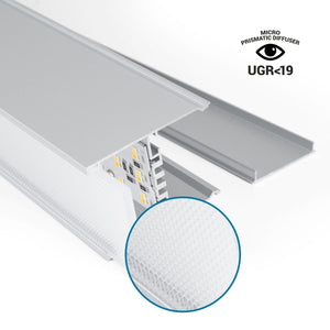 Luminaria lineal LED CCT - 40W - Suspensión / superficie - Potencia ajustable - 120cm (62)